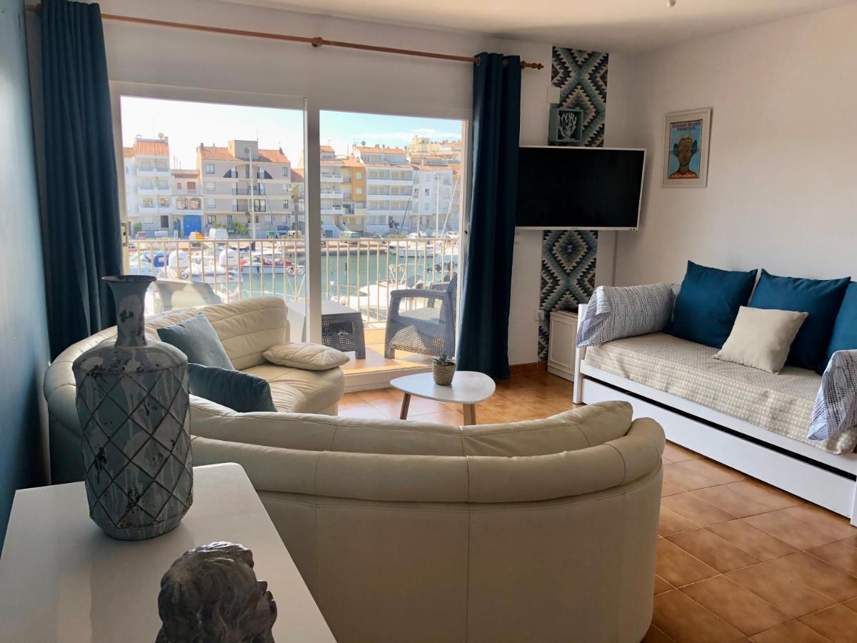 Appartement 80 M2,Port Rhodes D-2 Chambres, Terrasse Panoramique, Vue Sur Le Canal Principal D'Empuriabrava Εξωτερικό φωτογραφία