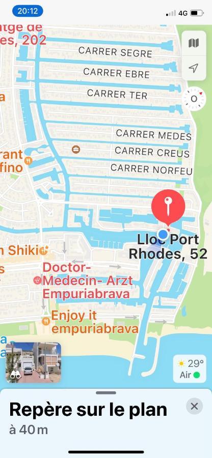 Appartement 80 M2,Port Rhodes D-2 Chambres, Terrasse Panoramique, Vue Sur Le Canal Principal D'Empuriabrava Εξωτερικό φωτογραφία